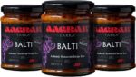 Aagrah Balti Tarka Indian Curry Cooking Sauce - Authentic Restaurant Recipe Base - Medium-Hot - 270g Jar Serves 3-4 - Case of 3