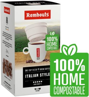 Rombouts Intense One Cup Filters 10 per Pack - Pack of 6