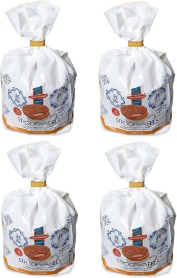 Stroopwafels 290g 10 Pack - Caramel Wafers Waffles Biscuits Stroopwafels Daelmans (Pack of 4)