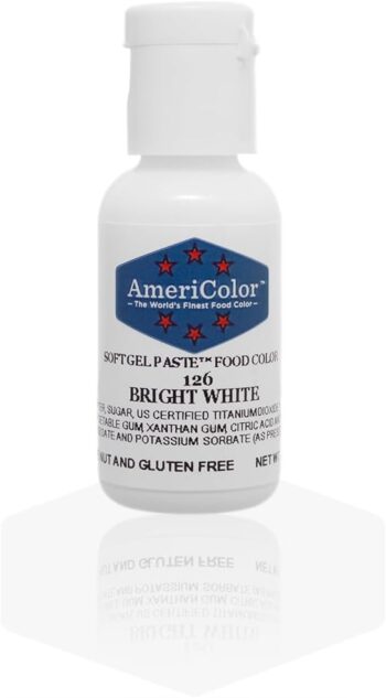 AmeriColor Soft Gel Paste Food Color, .75-Ounce, Bright White