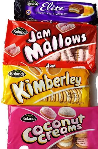 Bolands Biscuits Variety pk Kimberley, Jam Mallow, Coconut Cream, Chocolate Kimberley