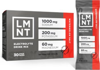 LMNT Zero Sugar Electrolytes - Watermelon Salt | Drink Mix | 30-Count